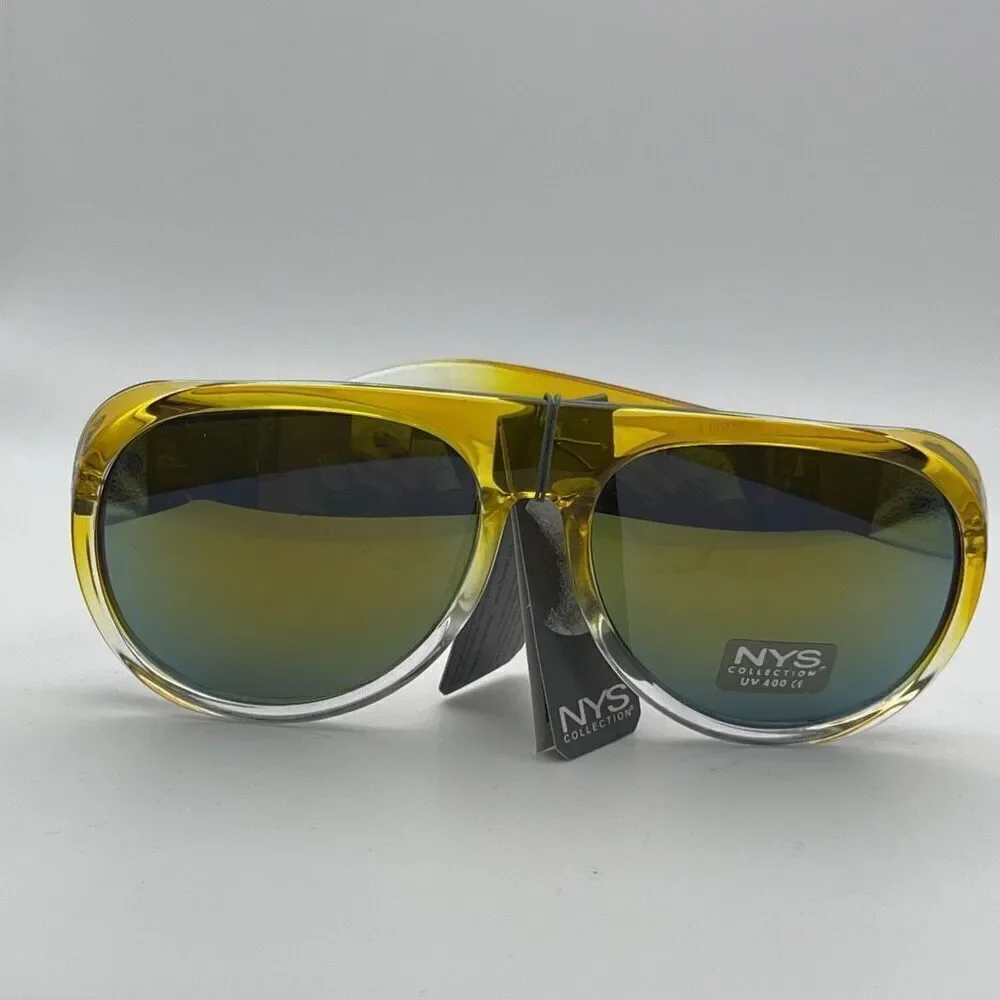 NYS Collection Womens Waverly Place Sunglasses Yellow NWT